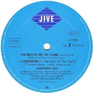 Samantha Fox - I Surrender / To The Spirit Of The Night / Special Multi-Play