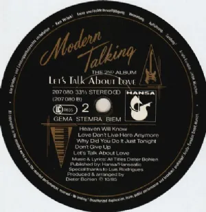 Modern Talking - Lets Talk About Love / The 2nd Album