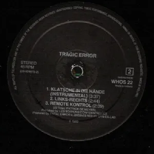 Tragic Error - Klatsche In Die H�nde