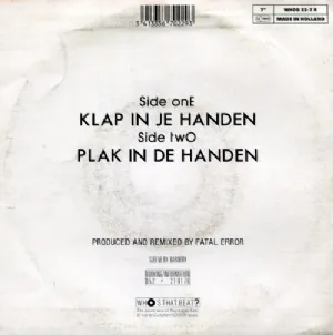 Tragic Error - Klap In Je Handen / Compacto 7''