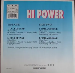 Hi Power - Cult Of Snap/Simba Groove