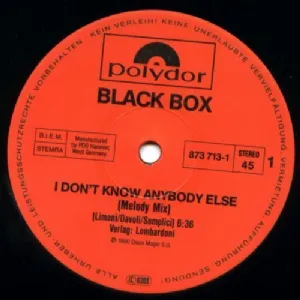 Black Box - I Dont Know Anybody Else