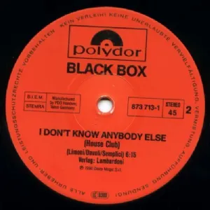 Black Box - I Dont Know Anybody Else