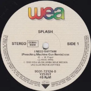 Splash - I Need Rhythm / Preaching Machine Gun Remix