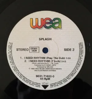 Splash - I Need Rhythm