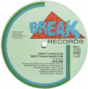Hotline - Guilty / Special Remix By Rutger Rutti Kroese