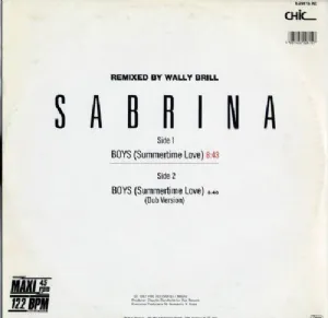 Sabrina - Boys / Summertime Love Remixed