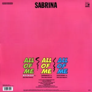 Sabrina - All Of Me / Boy Oh Boy