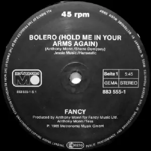 Fancy - Bolero / Hold Me In Your Arms Again