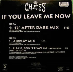 Chess - If You Leave Me Now