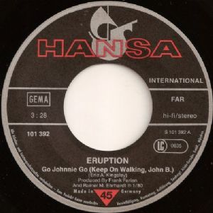 Eruption - Go Johnnie Go / 7 compacto made in Germany