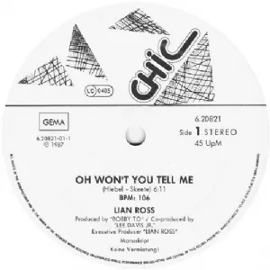 Lian Ross - Oh Wont You Tell Me