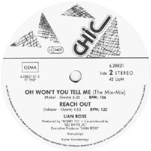 Lian Ross - Oh Wont You Tell Me