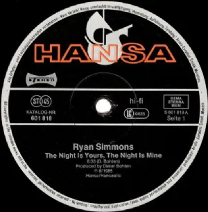 Ryan Simmons - The Night Is Yours, The Night Is Mine