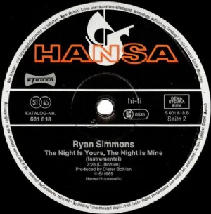 Ryan Simmons - The Night Is Yours, The Night Is Mine