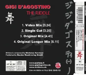 CD Gigi DAgostino - The Riddle