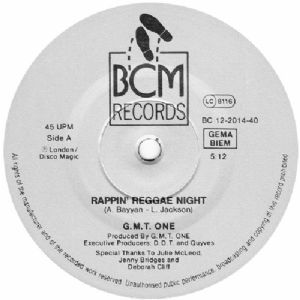 G.M.T. One - Rappin Reggae Night