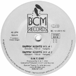 G.M.T. One - Rappin Reggae Night
