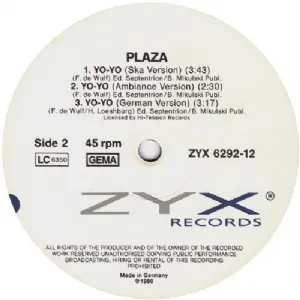 Plaza - Yo-Yo  / Ten Years Ago