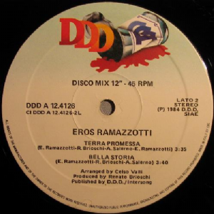 Eros Ramazzotti - Terra Promessa / Special Dance Version Raro!